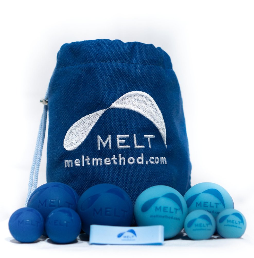 MELT Method Hand & Foot Therapy Ball Kit w/ Sensory FasciaPoint - Therapy Massage Ball Set and Massage Roller for Plantar Fasciitis, Trigger Point, & Myofascial Release - Hand & Foot Roller Massager